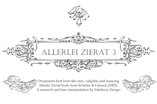 Allerlei Zierat 3: A Historic Ornamental Typeface Reimagined