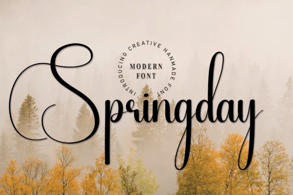 Discover the Elegant Flow of the Springday Font