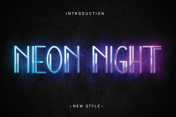 Neon Night: A Bold Typeface for Modern Creators