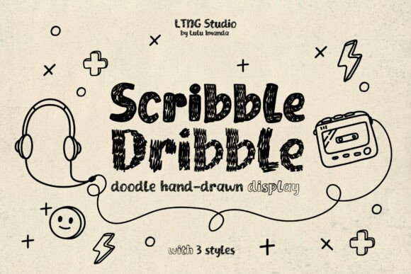 Rediscovering Nostalgia with the Scribble Dribble Typeface