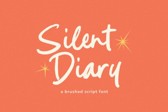 The Intimate Elegance of the Silent Diary Brush Script Font
