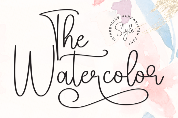 The Watercolor Font: A Handwritten Typeface for Authentic Branding