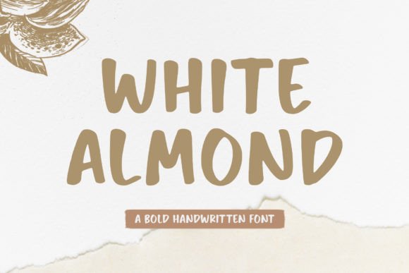White Almond: A Handwritten Font That Blends Classic Charm with Modern Elegance